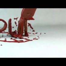 Animation 3D Logo Rouge & Visqueux