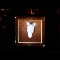 Mapping vidéo sur Trophée de Chasse
Cadre rustique, tapisserie et Cheval en fil de fer revêtu.
www.purpurea.fr Trophée de chasse #1 - Purpurea Labo
